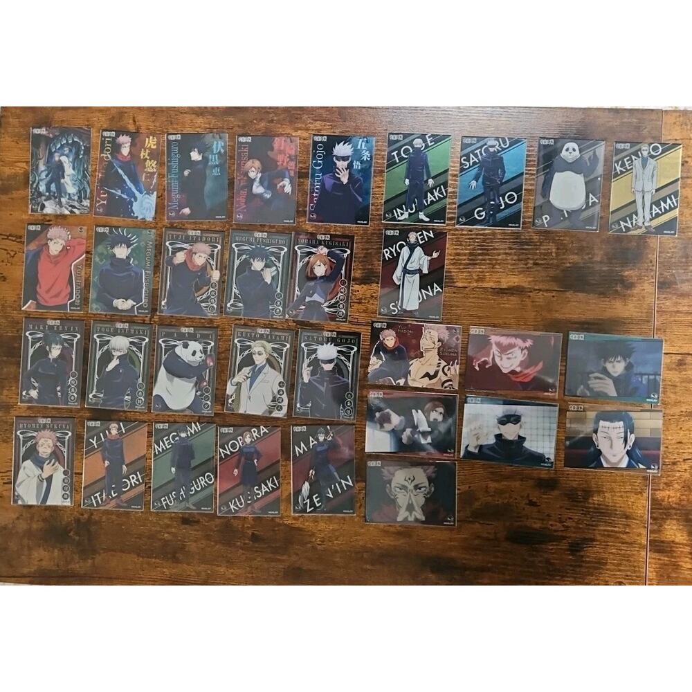 Jujutsu Kaisen‎ GA/S, JKP Clear Card Collection Set Of 31 (MISSING: card No. 24)